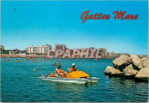 Cartes postales moderne Gatteo Mare Hotels vu de la mer Pedalo