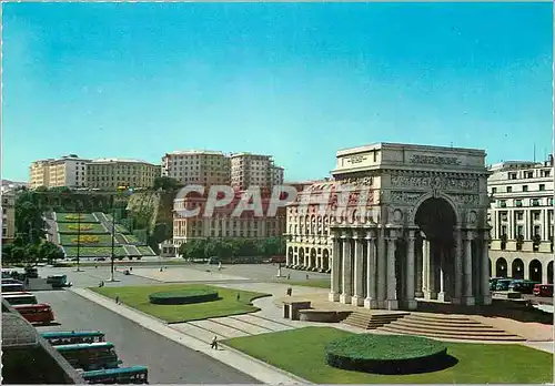 Moderne Karte Genova place de la victoire monument aux tombes dans la guorre