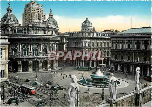 Cartes postales moderne Genova place de ferrari