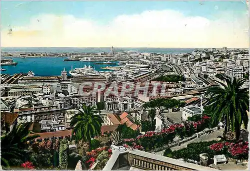 Moderne Karte Genova vue generale