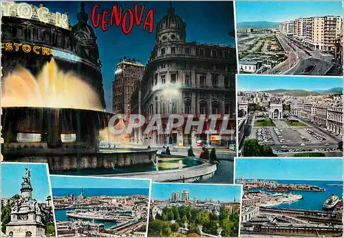 Cartes postales moderne Genova salutation