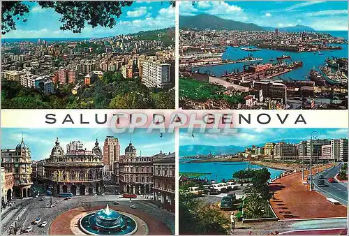 Cartes postales moderne Genova panorama di N Sdel monte