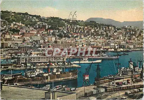 Cartes postales moderne Genova le port Bateaux