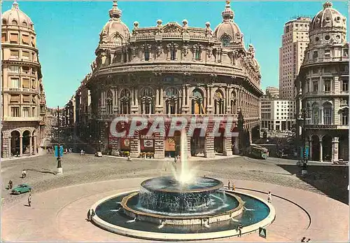 Cartes postales moderne Genova place de ferrari