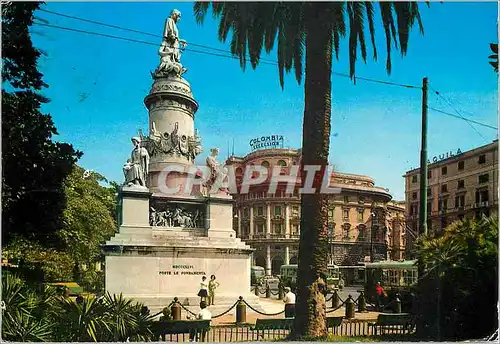 Cartes postales moderne Genova place acquaverde et monument a c colombo