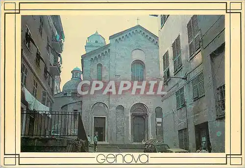 Moderne Karte Genova eglise de santa maria di castello