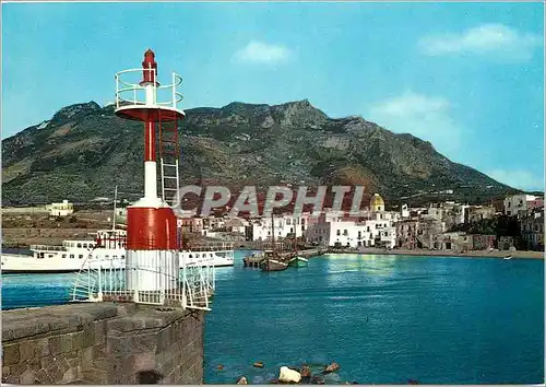 Moderne Karte Forio d'Ischia rivage et mont epomee