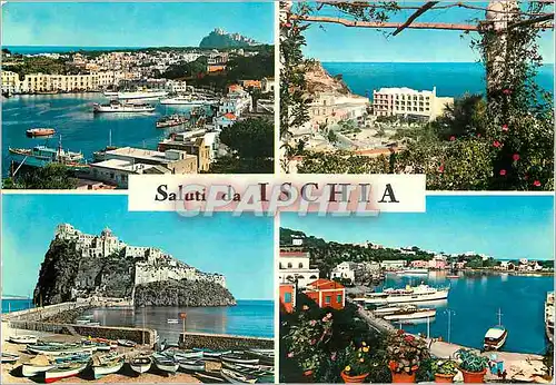 Cartes postales moderne Ischia saluti