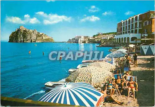 Cartes postales moderne Ischia l'isola verde chateau and place des pecheurs