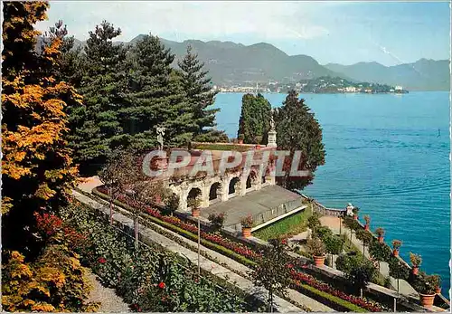 Cartes postales moderne Lac majeur ile bella jardin