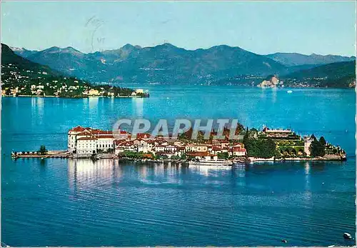 Moderne Karte Lac majeur isola bella