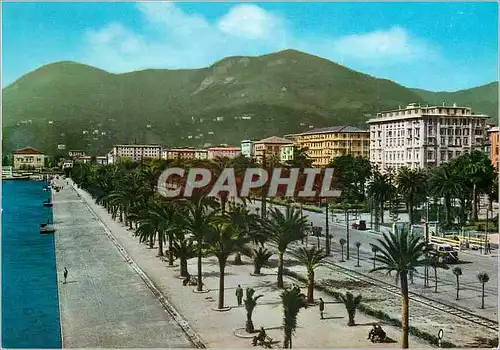 Moderne Karte La spezia promenade c morin et avenue mezzini