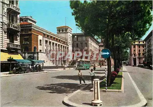 Moderne Karte La spezia place verdi palais des postes et telegraphes