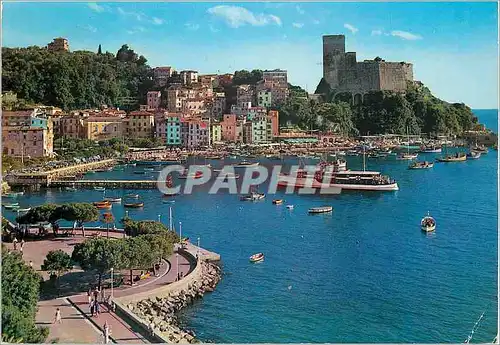 Moderne Karte Lerici panoramic foreshotening