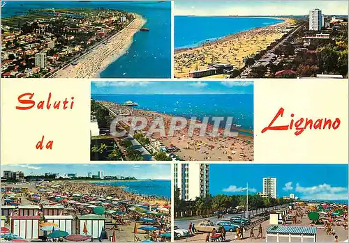 Cartes postales moderne Saluti da lignano