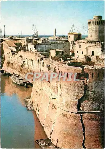Moderne Karte Livorno la vieille forteresse et le phare