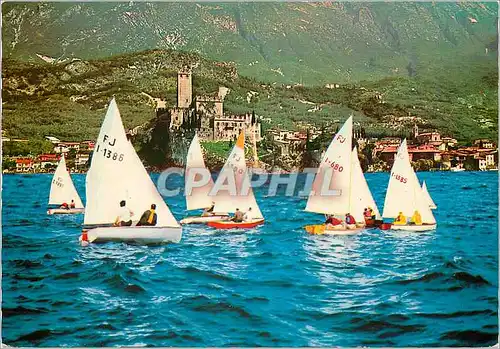 Cartes postales moderne Malcesine lac de garda Bateaux