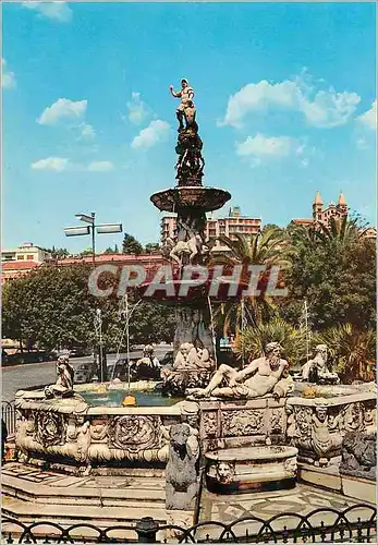 Cartes postales moderne Messina fontaine par montorsoll