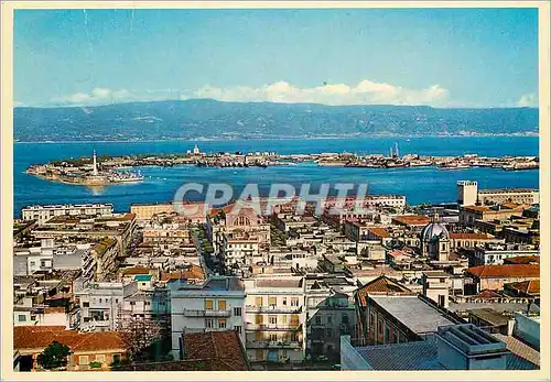 Moderne Karte Messina panorama