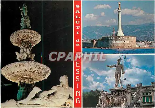 Cartes postales moderne Messina fontana del nettuno