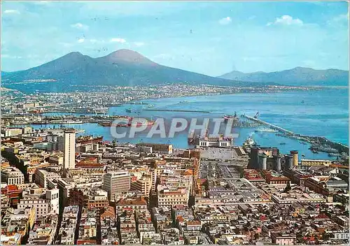 Cartes postales moderne Napoli La Panorama et le Vesuva
