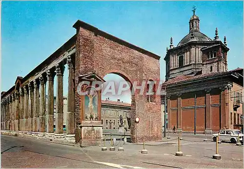 Moderne Karte Milano Colonnes de St Laurent