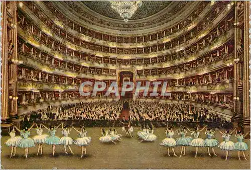 Moderne Karte Milano Theatre la Scala (Interieur)