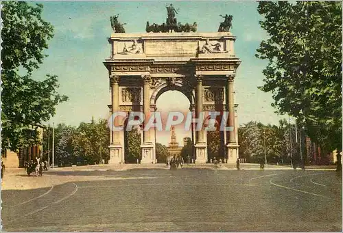 Moderne Karte Milano Arc de la Paix