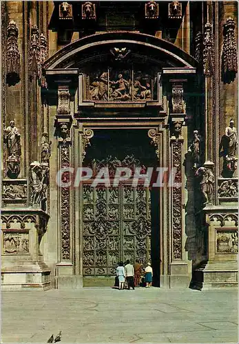 Cartes postales moderne Milano Portail du Dome