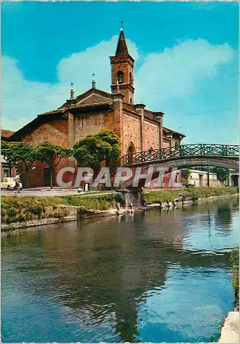 Cartes postales moderne Milano Eglise et pont de S Cristoforo