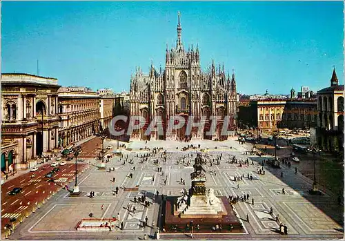 Moderne Karte Milano Place du Dome