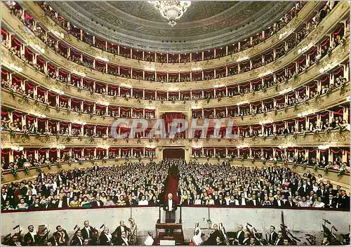 Cartes postales moderne Milano Theatre a la Scala Interieur