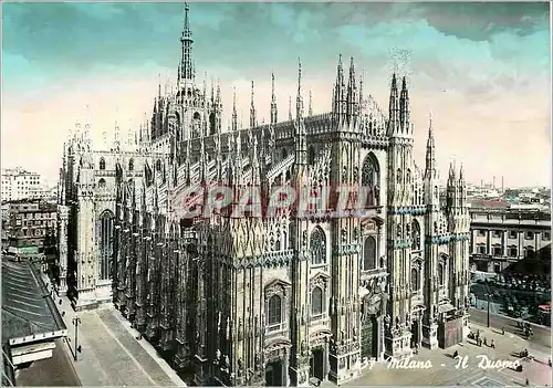 Moderne Karte Milano Il Duomo