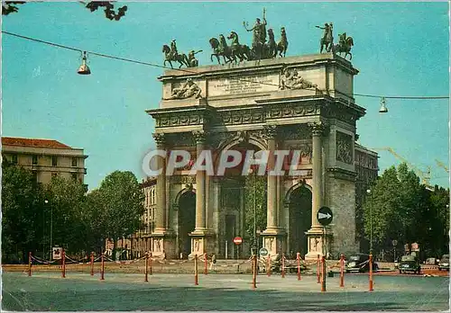 Moderne Karte Milano Arc de la Paix