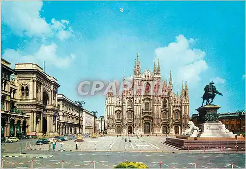 Moderne Karte Milano Place du Dome