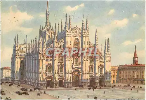 Moderne Karte Milano Il Duomo