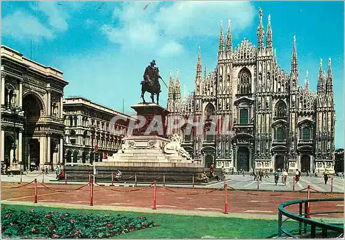 Moderne Karte Milano Place du Dome