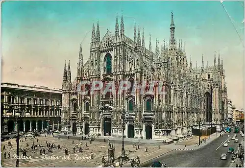 Moderne Karte Milano Piarra del Duomo