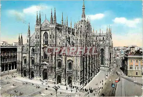 Moderne Karte Milano Il Duomo