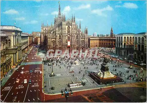 Moderne Karte Milano Place de la Cathedrale