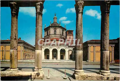 Cartes postales moderne Milano Colonnes Romaines et Basilique de S Lorenzo