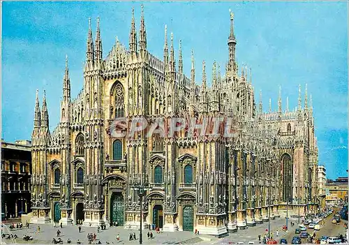 Moderne Karte Milano La Cathedrale