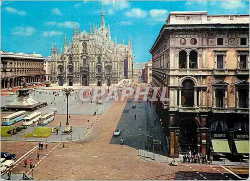 Moderne Karte Milano Place de la Cathedrale