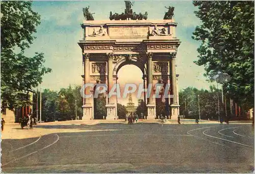 Moderne Karte Milano Arc de la Paix