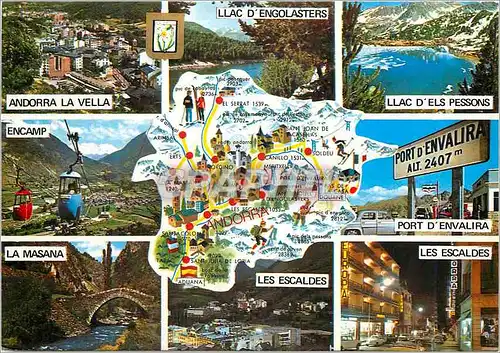 Cartes postales moderne Andorra Valls d'Andorra Differents aspectes