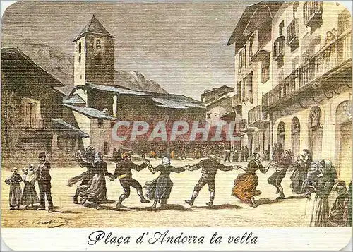 Cartes postales moderne Andorra Placa d'Andorra la vella