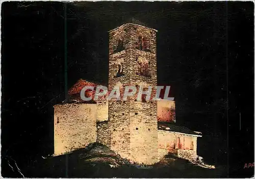 Moderne Karte Andorra Valls d'Andorra Canillo Chapelle Romane du Xe s