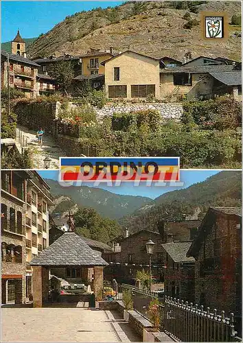 Moderne Karte Andorra Valls d'Andorra Ordino