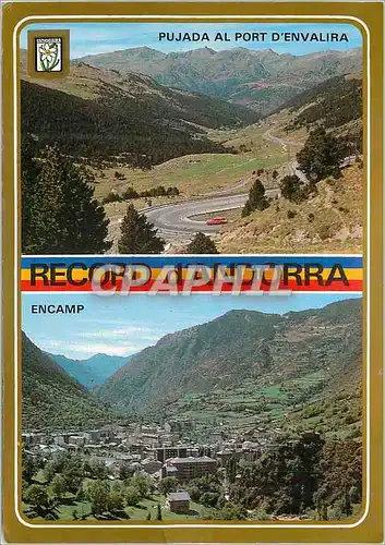 Moderne Karte Andorra Valls d'Andorra Divers aspects