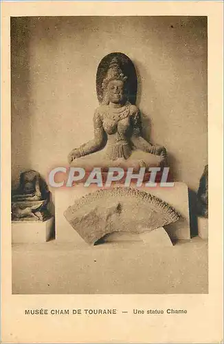 Cartes postales Annam Musee Cham de Tourane Une Statue Chame